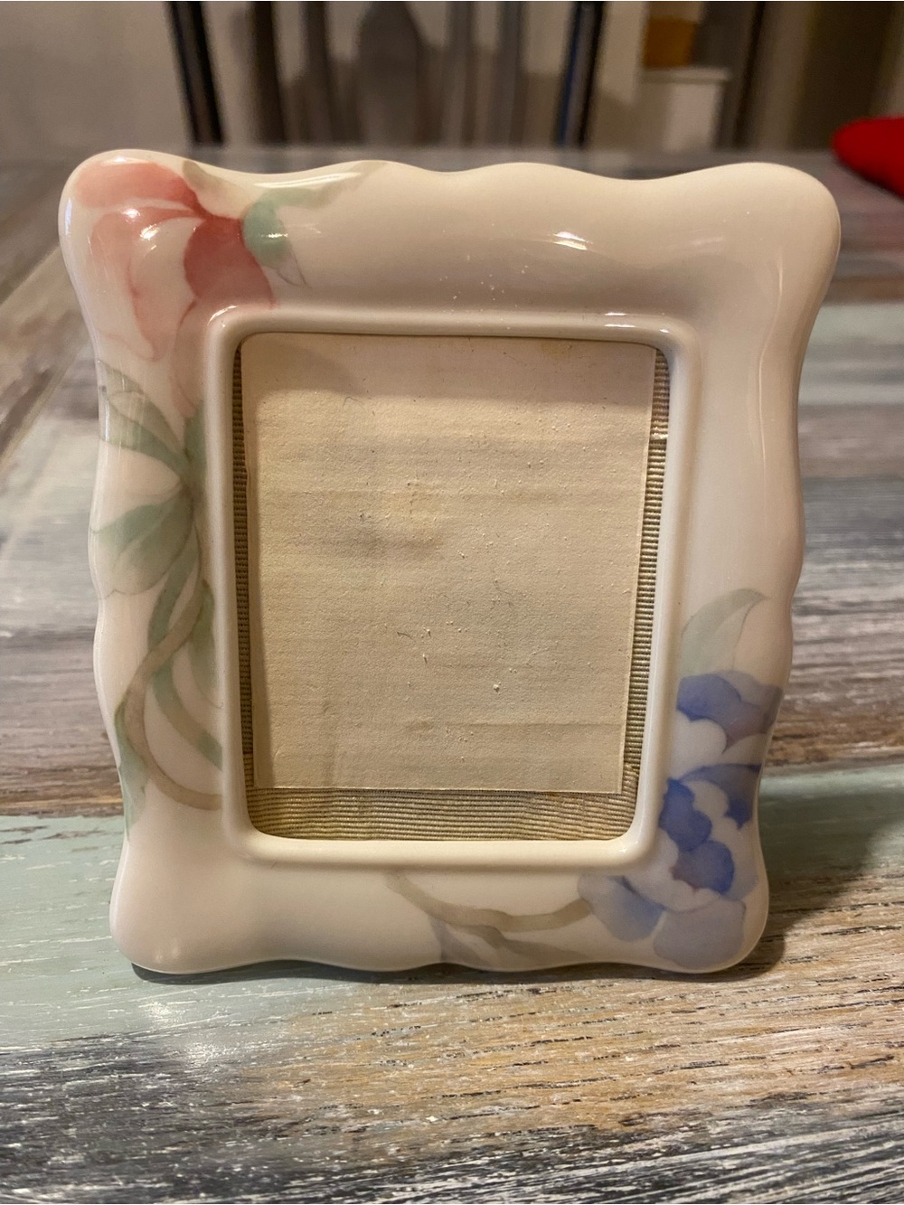 Mini Lenox Vintage Frame Porcelain Floral Not Complete